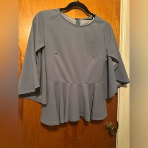 SHEIN Flowy Blue Blouse